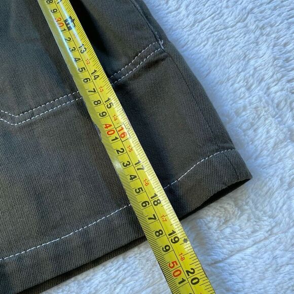 Free People "SPLENDOR IN THE GRASS" denim mini skirt, paper bag waist, sz 8 - Picture 6 of 6